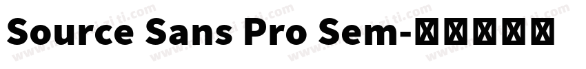 Source Sans Pro Sem字体转换